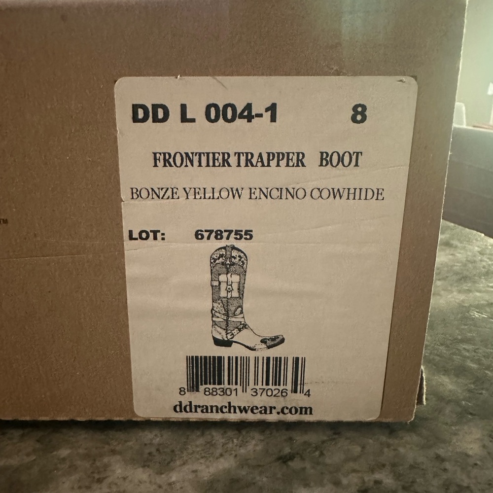 Double D by Old Gringo Frontier Trapper Tall Boots Size 8 - Picture 8 of 11